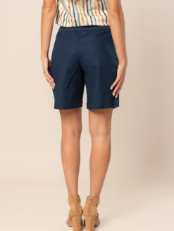 Bermuda lin coton 3 boutons