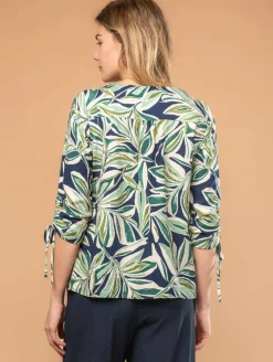 Blouse imprimé feuillage
