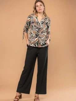 Blouse imprimé feuillage