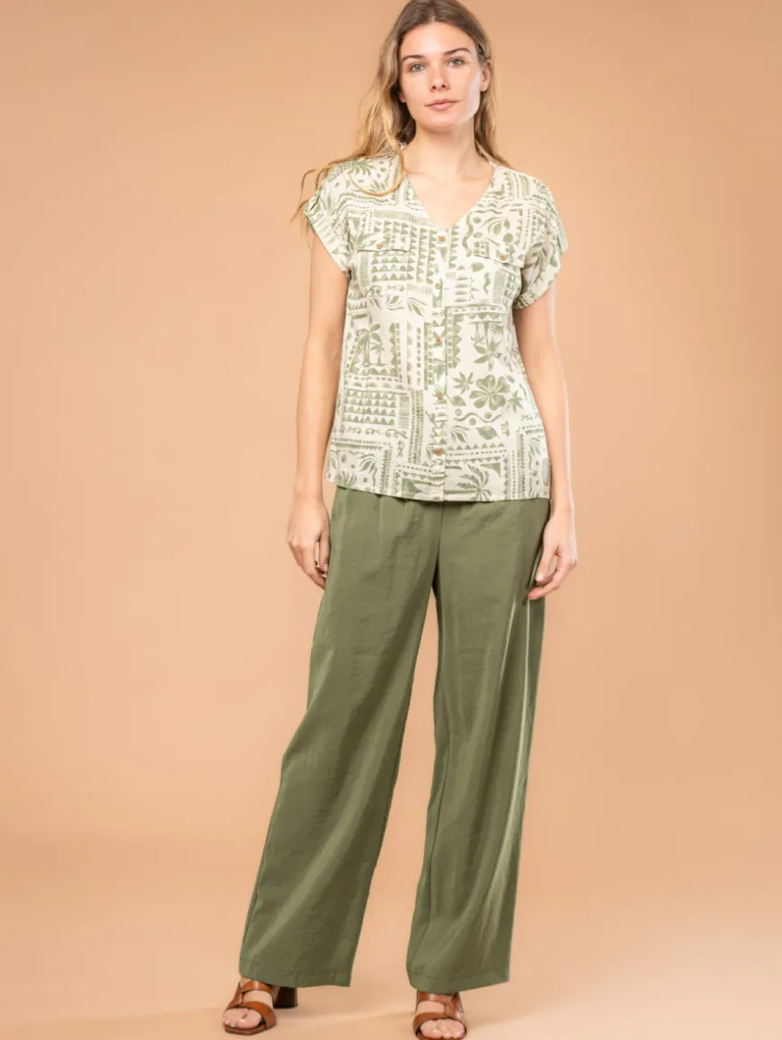 Blouse imprimé patchwork
