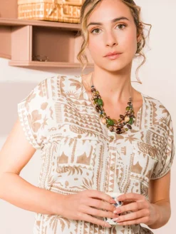 Blouse imprimé patchwork