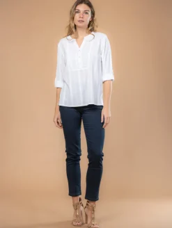 Blouse jacquard fantaisie