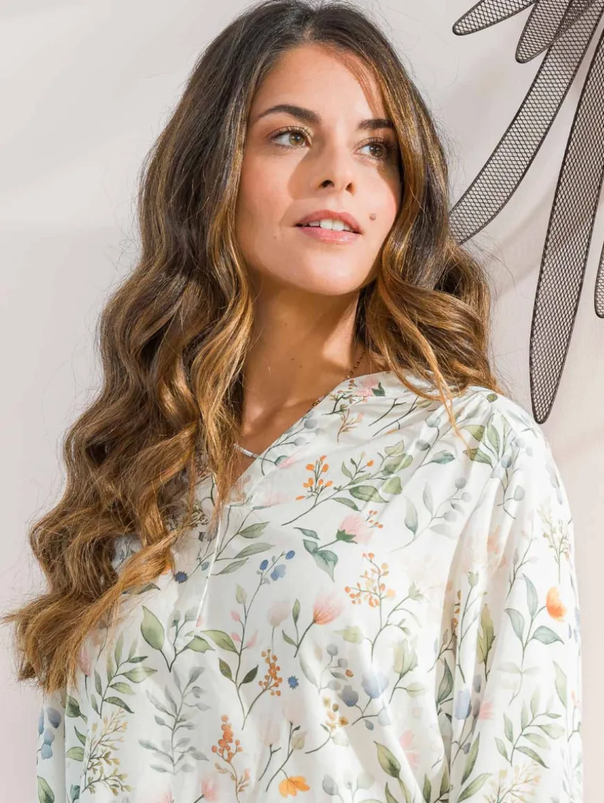 Blouse viscose imprimé fleuri
