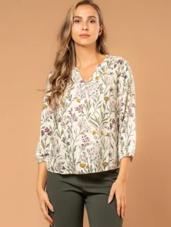Blouse viscose imprimé fleuri