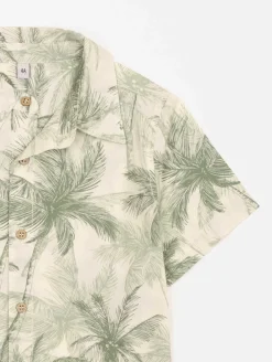 Chemise imprimé palmiers