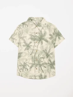 Chemise imprimé palmiers