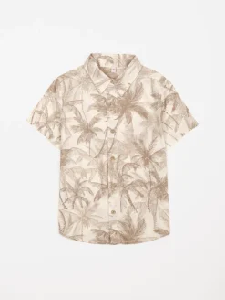 Chemise imprimé palmiers