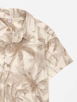 Chemise imprimé palmiers