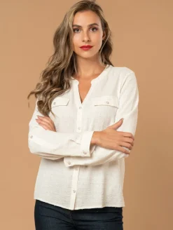 Chemise plumetis