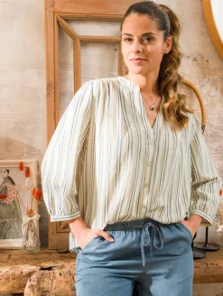 Chemise rayures jacquard