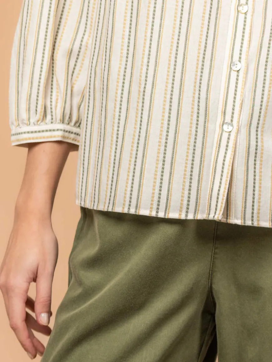 Chemise rayures jacquard
