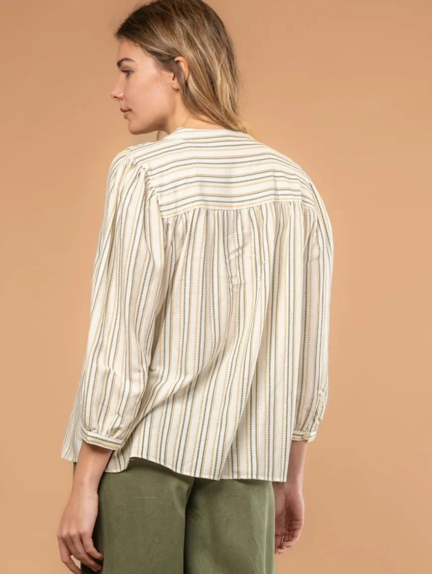 Chemise rayures jacquard