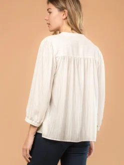 Chemise unie jacquard