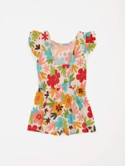 Combishort imprimé fleurs
