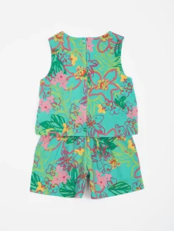 Combishort imprimé tropical