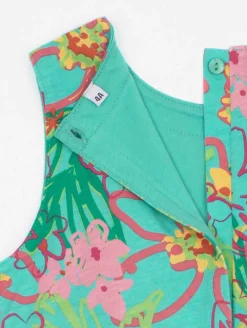 Combishort imprimé tropical