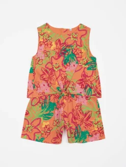 Combishort imprimé tropical