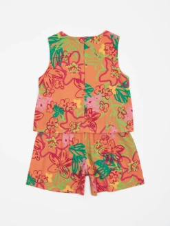 Combishort imprimé tropical