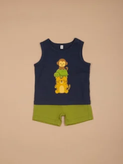 Ensemble débardeur short animaux