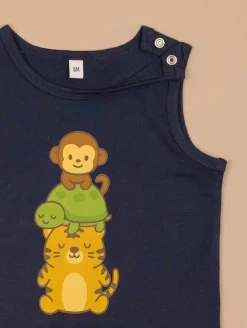 Ensemble débardeur short animaux