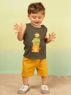Ensemble débardeur short animaux