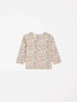 Ensemble 3 pièces fleurs veste molleton