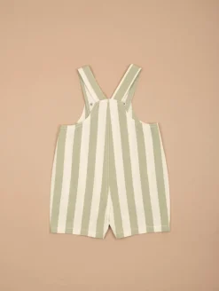 Ensemble polo salopette rayée