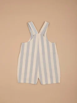 Ensemble polo salopette rayée
