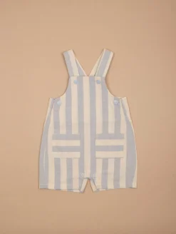 Ensemble polo salopette rayée