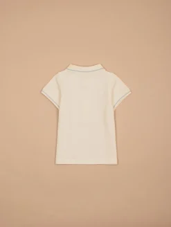 Ensemble polo salopette rayée