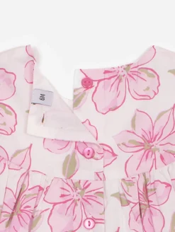 Ensemble robe legging grandes fleurs