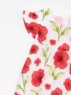 Ensemble robe legging grandes fleurs