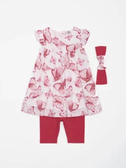 Ensemble robe legging papillons
