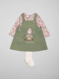Ensemble robe-salopette "Chaperon Rouge"