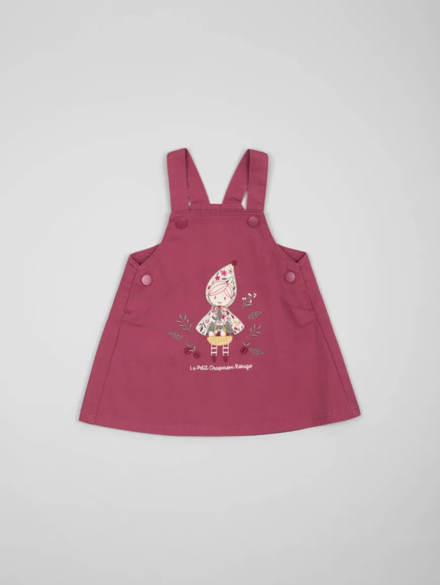 Ensemble robe-salopette "Chaperon Rouge"