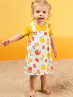 Ensemble robe-salopette fruits