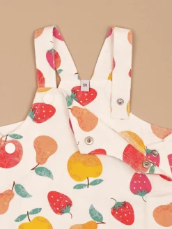 Ensemble robe-salopette fruits