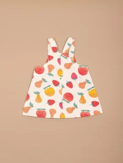 Ensemble robe-salopette fruits