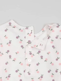 Ensemble robe-salopette pommes
