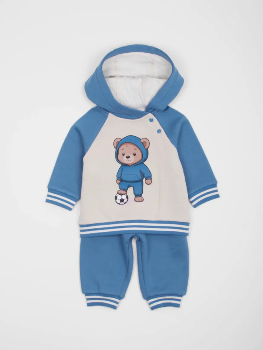 Ensemble sweat à capuche ourson foot