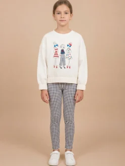 Ensemble sweat legging vichy
