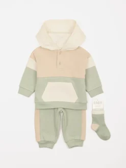 Ensemble sweat pantalon tricolore