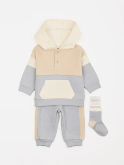 Ensemble sweat pantalon tricolore