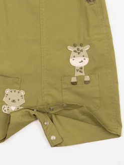 Ensemble tee-shirt salopette animaux