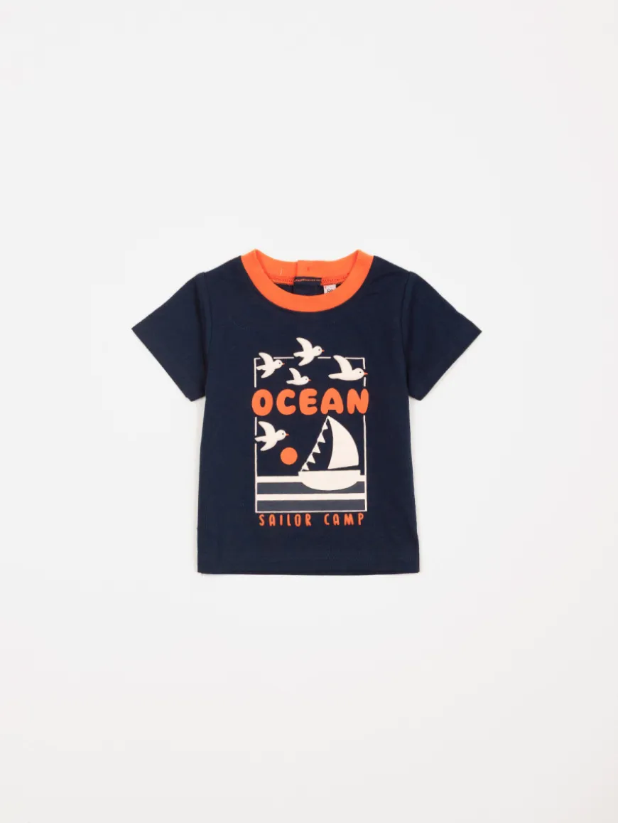Ensemble tee-shirt short "Ocean"