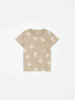 Ensemble tee-shirt short palmiers