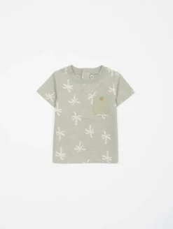Ensemble tee-shirt short palmiers
