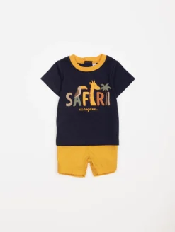 Ensemble tee-shirt short safari