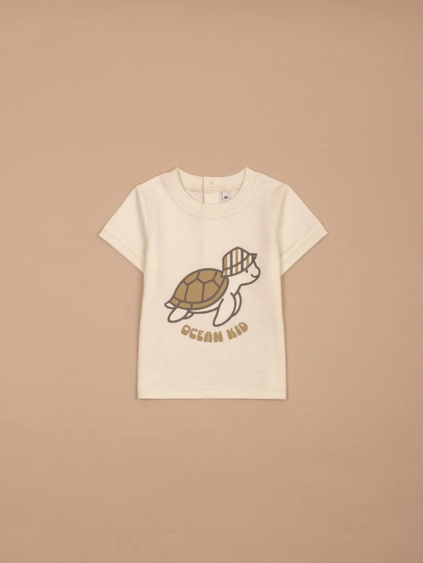 Ensemble tortue short rayé