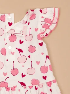 Ensemble tunique bloomer cerises